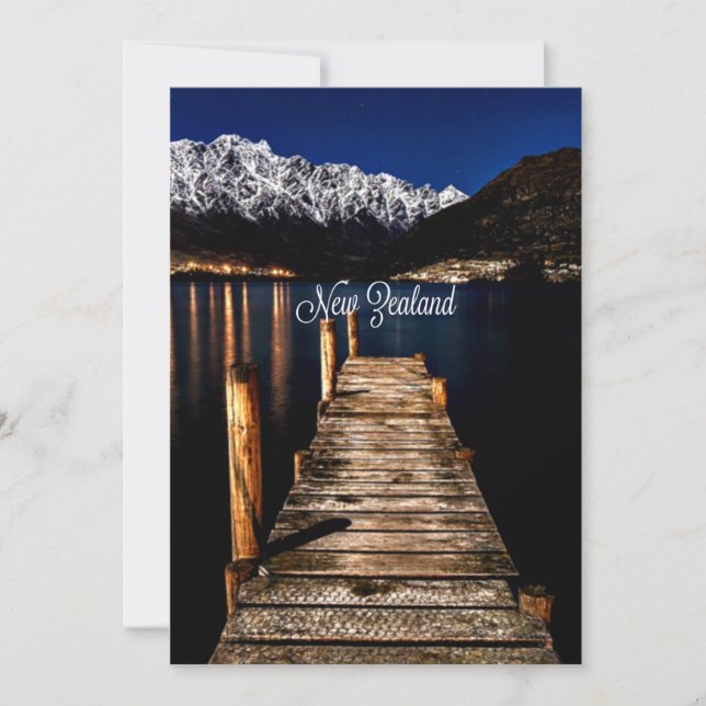 New Zealand at Night Card (Front)
