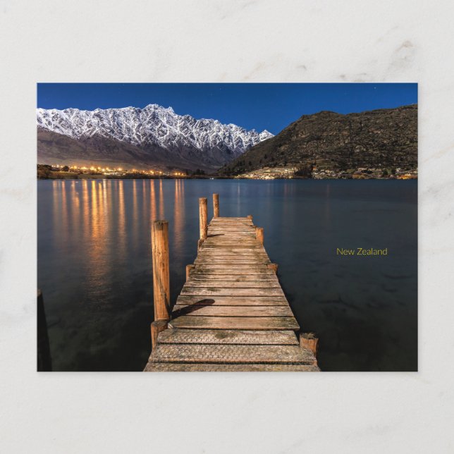 New Zealand at Night Postcard (Front)