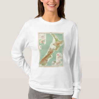 New Zealand Atlas Map T-Shirt