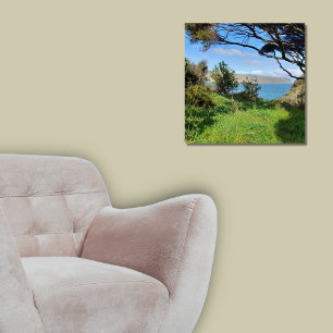 New Zealand Auckland Coastal Omanawanui Track Poster