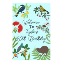 New Zealand Bird Birthday Welcome 