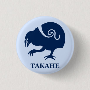New Zealand bird TAKAHE 3 Cm Round Badge