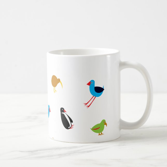 New Zealand Birds Coffee Mug (Right)