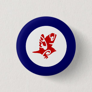 NEW ZEALAND birds Tauhou Silvereye 3 Cm Round Badge