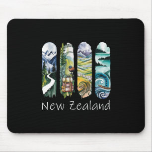New Zealand Brushstroke Kiwi Vacation Souvenir New Mouse Pad