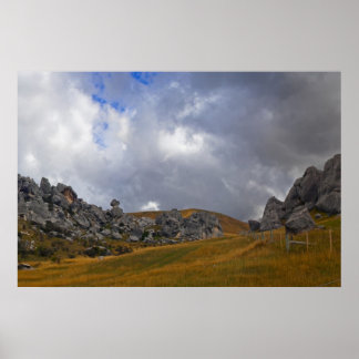 New Zealand: Castle Hill Poster