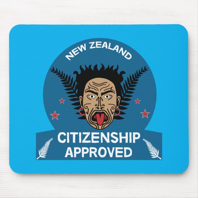 New Zealand Citizenship Gift | New Citizen | Kiwi  Mouse Pad (Front)