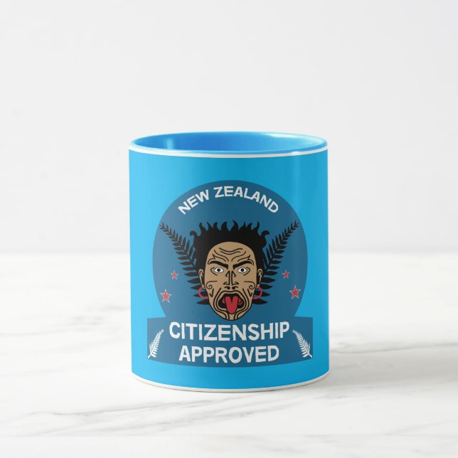 New Zealand Citizenship Gift | New Citizen | Kiwi  Mug (Center)