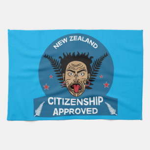 New Zealand Citizenship Gift New Citizen Kiwi Tea Towel