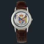 New Zealand Coat of Arms on a Ladies Watch<br><div class="desc">New Zealand Coat of Arms on a wristwatch. Symbol of New Zealand. NZ coat of arms. Kiwis. All blacks nationality. New Zealander watch.</div>