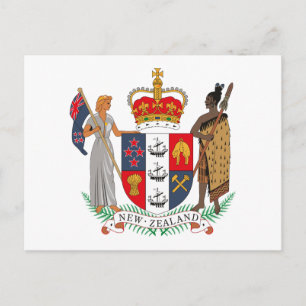 New Zealand Coat of Arms Postcard