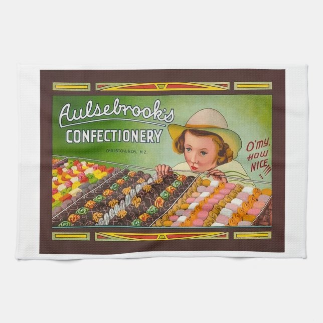 New Zealand Confectionery Tea Towel (Horizontal)