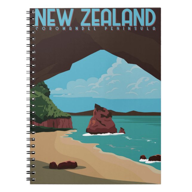 New Zealand Coromandel Peninsula Notebook (Front)