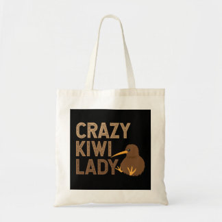 New Zealand Crazy Kiwi Lady Funny Gift Idea Tote Bag
