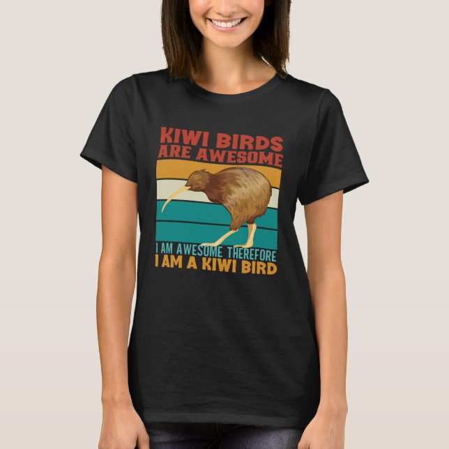 New Zealand Culture Kiwi Bird New Zealand Flag Kiw T-Shirt (Front)