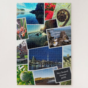 New Zealand Custom Photo Collage Jigsaw Puzzle