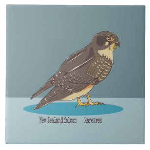 New Zealand Falcon Karearea Tile