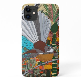 New Zealand Fantail phone case