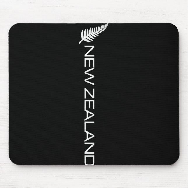 New Zealand Fern Flag Athletic Srts Vertical Style Mouse Pad (Front)
