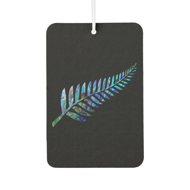 NEW ZEALAND FERN PAUA CAR AIR FRESHENER (Front)