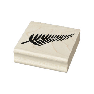 NEW ZEALAND FERN RUBBER STAMP
