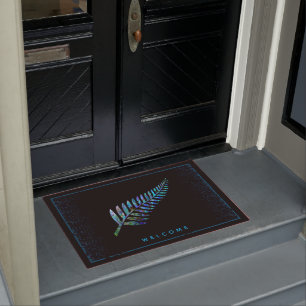 NEW ZEALAND FERN SIMPLE PAUA DOORMAT
