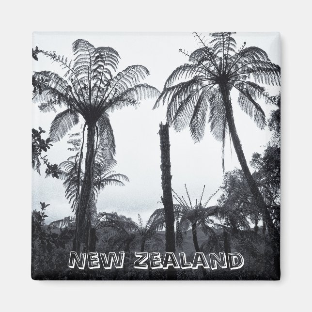 New Zealand, Fern Tree Forest (Fridge Magnet) Magnet (Front)