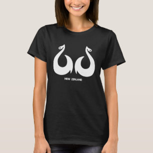 New Zealand Fishing Maori Fish Hooks Necklace T-Shirt