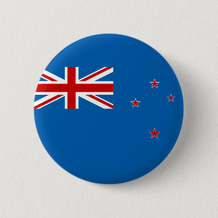 New Zealand flag 6 Cm Round Badge