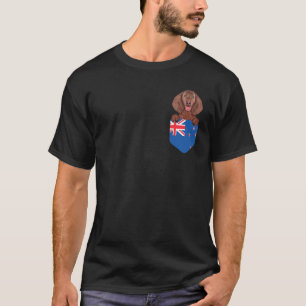 New Zealand Flag American Water Spaniel Dog In Poc T-Shirt