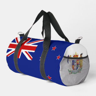 New Zealand flag and coat of arms Duffle Bag