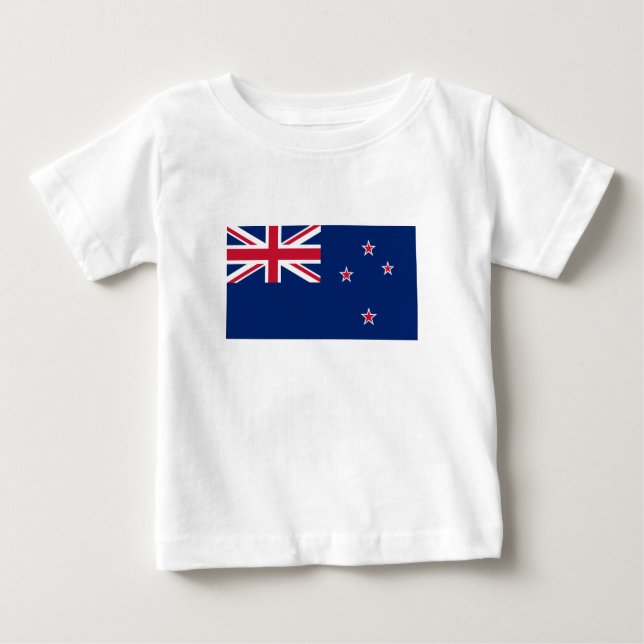 New Zealand Flag Baby T-Shirt (Front)