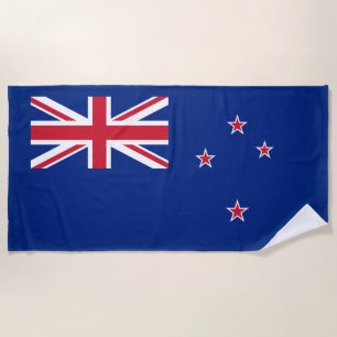New Zealand Flag Beach Towel