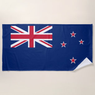 New Zealand Flag Beach Towel