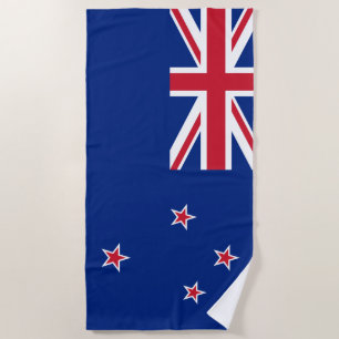 New Zealand Flag Beach Towel
