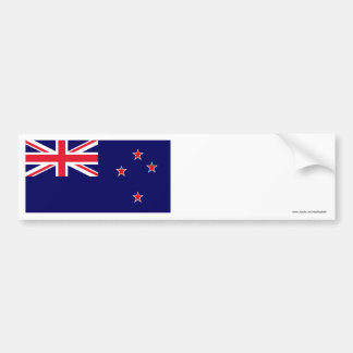 New Zealand Flag Bumper Sticker