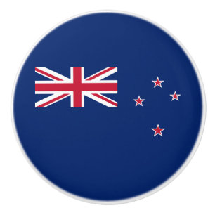 New Zealand Flag Ceramic Knob
