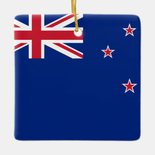 New Zealand Flag  Ceramic Ornament