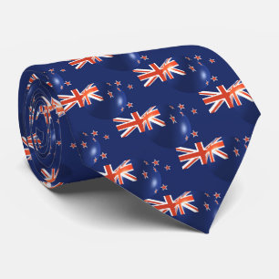 New Zealand Flag Design Tie