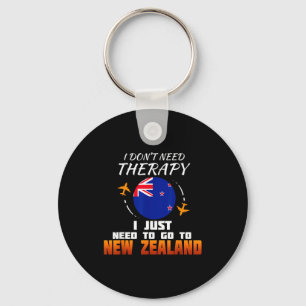 New Zealand Flag I Vacation I Funny New Zealand  Key Ring