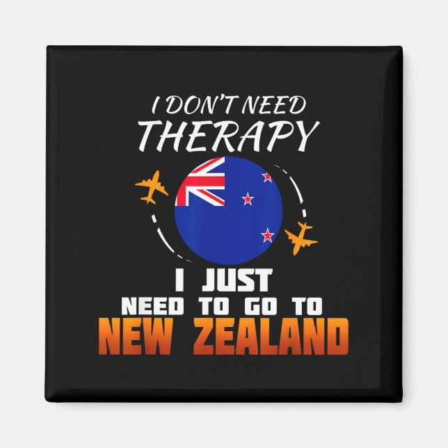 New Zealand Flag I Vacation I Funny New Zealand  Magnet (Front)