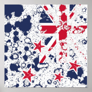 New Zealand FLAG KCALIMA effect by Masanser Poster