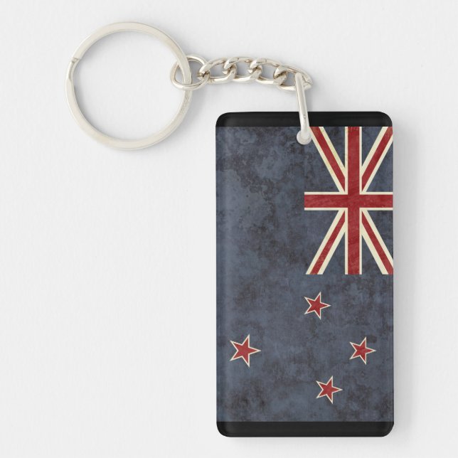 New Zealand Flag Key Chain Souvenir (Front)