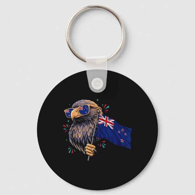 New Zealand Flag Key Ring (Front)