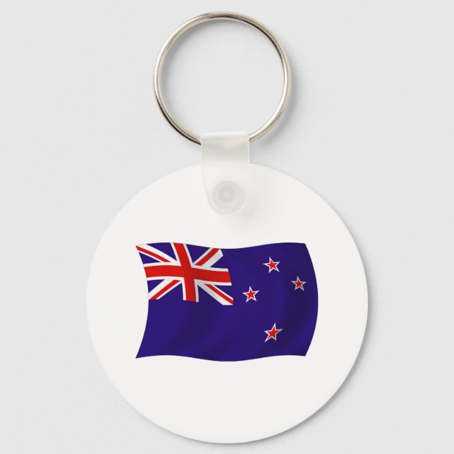 New Zealand Flag Keychain (Front)