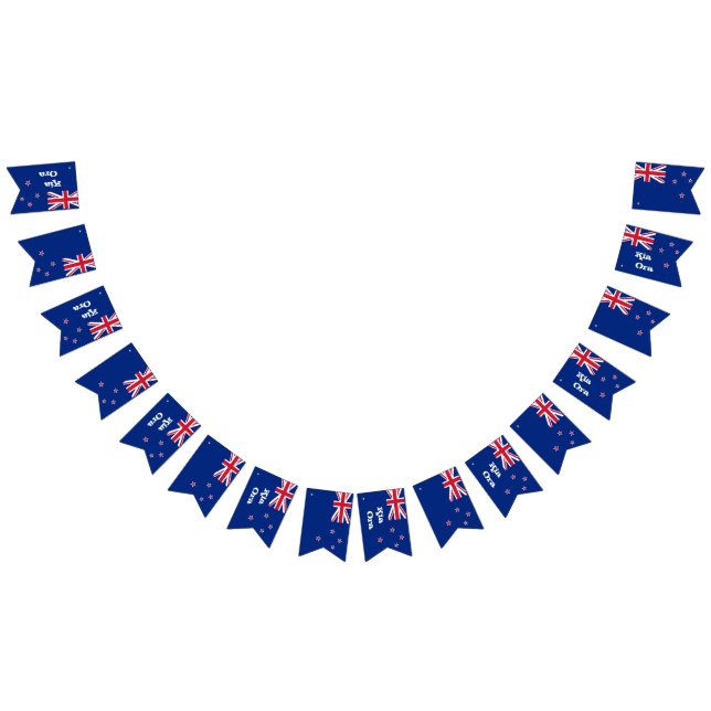New Zealand Flag & Kia Ora Party Banner /Weddings (All)