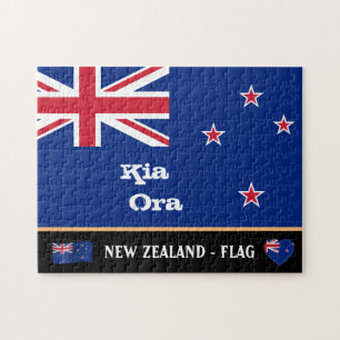 New Zealand Flag & Kia Ora puzzles /Zealand travel