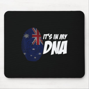 New Zealand Flag Kiwi Fingerprint Gift New Zealand Mouse Pad