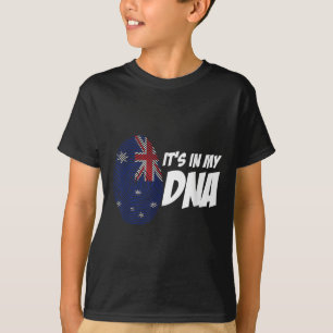 New Zealand Flag Kiwi Fingerprint Gift New Zealand T-Shirt