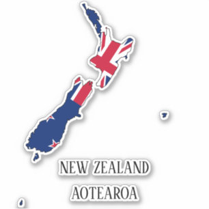 New Zealand Flag Map